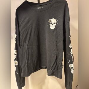 Miken Black Long Sleeve Top